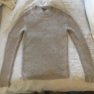 Muted Gold Metallic Sweater